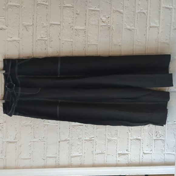 NWT Cassandra Linen Wide-leg Pant in Black - Picture 4 of 13